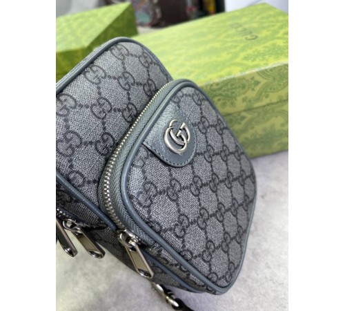 Сумка-слінг сіра Gucci Ophidia GG Supreme c833