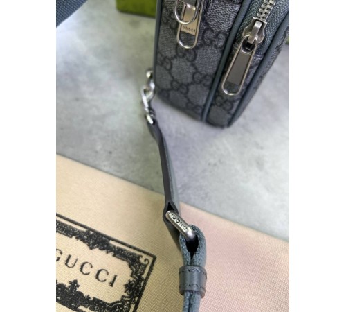 Сумка-слінг сіра Gucci Ophidia GG Supreme c833