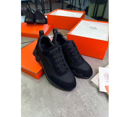 Кросівки чорні Hermes Bouncing Black ob399