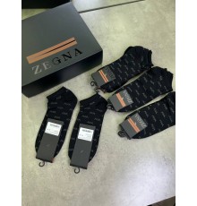 Набір чорних шкарпеток Zegna низьких t149