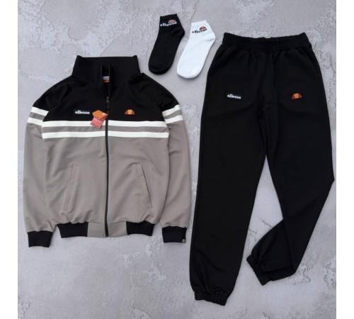 Костюм Ellesse сірий із чорним