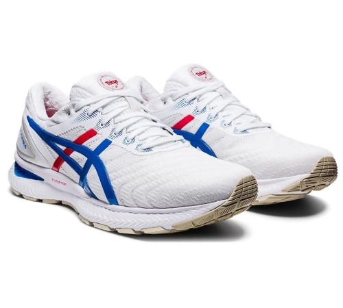 Кросівки чоловічі Asics GEL-Nimbus 22 39,5 (25 cм) White/Electric Blue (1011A780-100-39.5)