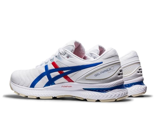 Кросівки чоловічі Asics GEL-Nimbus 22 39,5 (25 cм) White/Electric Blue (1011A780-100-39.5)