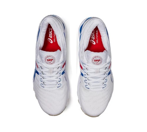 Кросівки чоловічі Asics GEL-Nimbus 22 39,5 (25 cм) White/Electric Blue (1011A780-100-39.5)