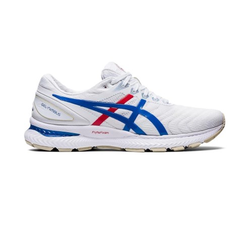 Кросівки чоловічі Asics GEL-Nimbus 22 39,5 (25 cм) White/Electric Blue (1011A780-100-39.5)