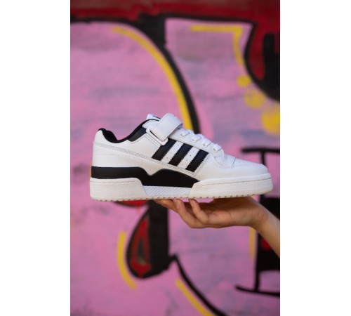 Жіночі кросівки Adidas Forum Low White/Black