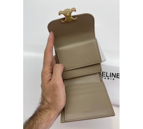 Жіночий гаманець Celine triomphe beige