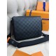 Месенджер чорний Louis Vuitton District PM Damier Infini c802