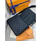 Месенджер чорний Louis Vuitton District PM Damier Infini c802