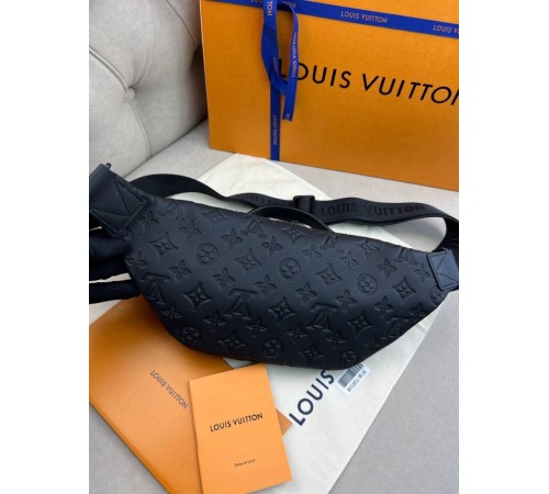 Поясна чорна сумка Louis Vuitton Rush Bumbag G65 c834