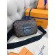 Сумка-месенджер коричнева Louis Vuitton S-Lock Monogram Macassar c835