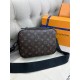 Сумка-месенджер коричнева Louis Vuitton S-Lock Monogram Macassar c835