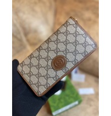 Вертикальний гаманець Gucci Aria Brown