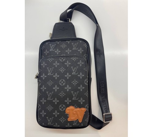 Чоловічий слінг Louis Vuitton Avenue NM Monogram Eclipse, чорний