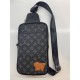 Чоловічий слінг Louis Vuitton Avenue NM Monogram Eclipse, чорний