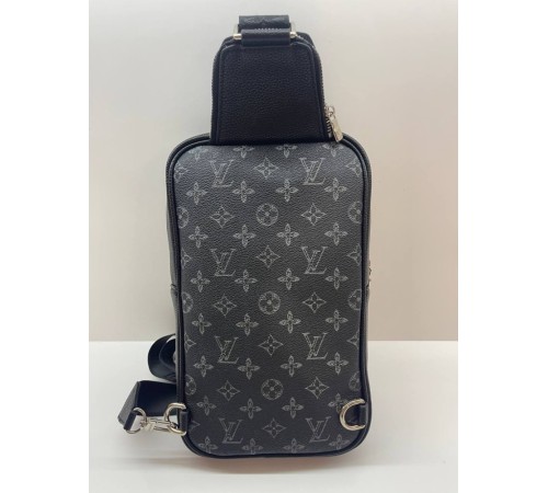 Чоловічий слінг Louis Vuitton Avenue NM Monogram Eclipse, чорний