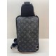 Чоловічий слінг Louis Vuitton Avenue NM Monogram Eclipse, чорний