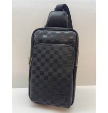 Чоловічий слінг Louis Vuitton Avenue NM Damier Infini, чорний