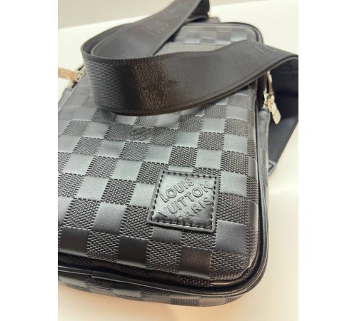 Чоловічий слінг Louis Vuitton Avenue NM Damier Infini, чорний