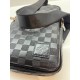 Чоловічий слінг Louis Vuitton Avenue NM Damier Infini, чорний