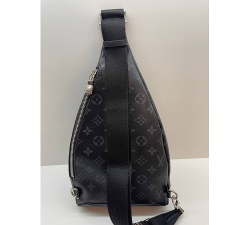 Мужской слинг Louis Vuitton Duo Monogram Eclipse, чорний