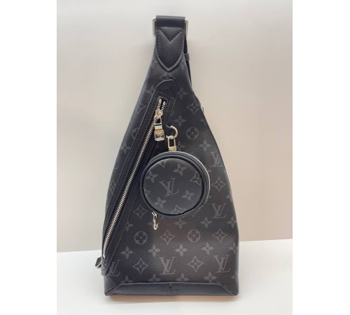 Мужской слинг Louis Vuitton Duo Monogram Eclipse, чорний