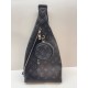 Мужской слинг Louis Vuitton Duo Monogram Eclipse, чорний