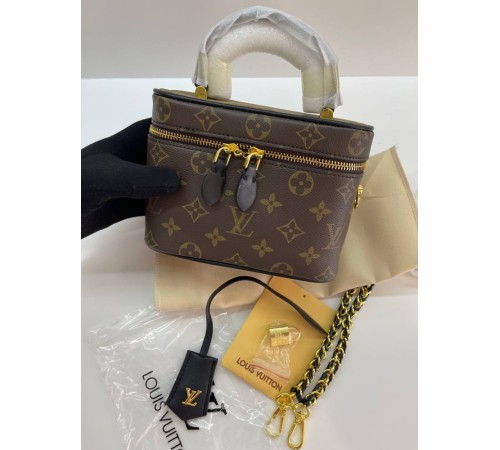 Жіноча сумка Louis Vuitton Vanity PM Monogram Revers Коричневый