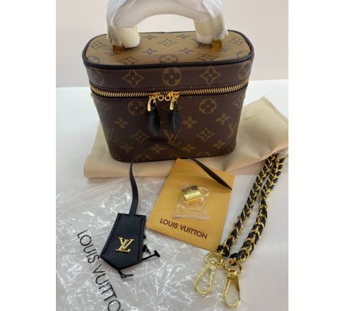 Жіноча сумка Louis Vuitton Vanity PM Monogram Revers Коричневый