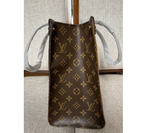 Жіноча сумка-шопер Louis Vuitton OnThe GO Monogram  Коричневий