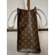 Жіноча сумка-шопер Louis Vuitton OnThe GO Monogram  Коричневий