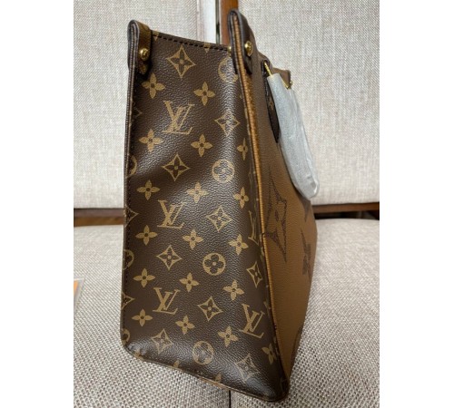 Жіноча сумка-шопер Louis Vuitton OnThe GO Monogram  Коричневий