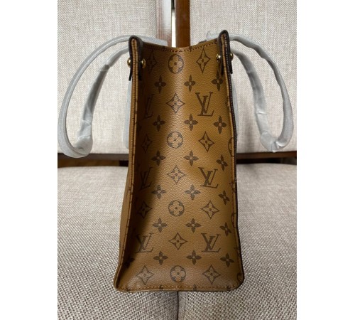 Жіноча сумка-шопер Louis Vuitton OnThe GO Monogram  Коричневий