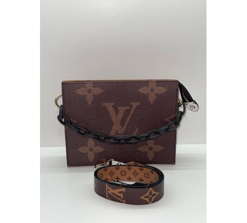 Жіноча сумка-клатч Louis Vuitton OnTheGo Monogram Коричневий