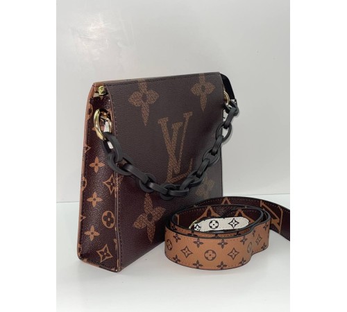 Жіноча сумка-клатч Louis Vuitton OnTheGo Monogram Коричневий