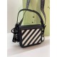 Жіноча сумка Off White Diag flap bag, чорна