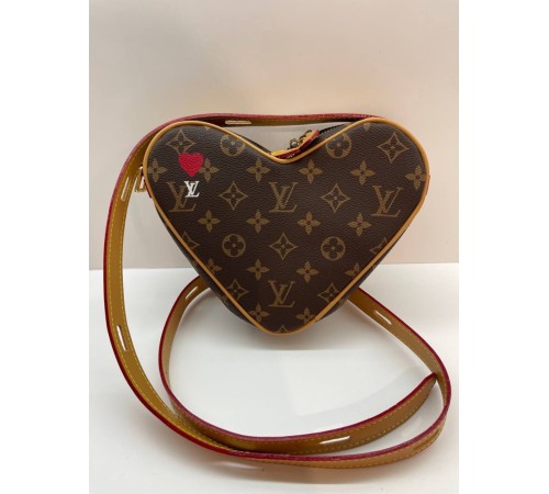 Жіноча сумка Louis Vuitton Game on Coeur Heart Monogram, коричнева