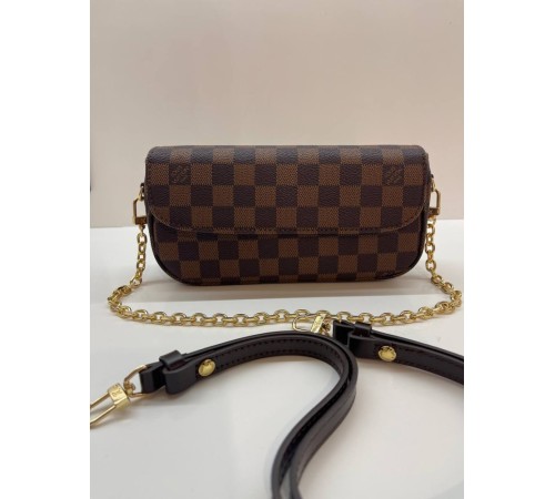 Жіноча сумка-клатч Louis Vuitton Sac Recoleta Monogram, коричнева