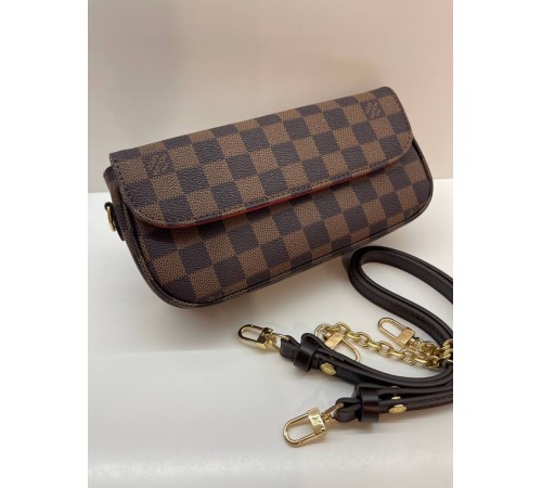 Жіноча сумка-клатч Louis Vuitton Sac Recoleta Monogram, коричнева