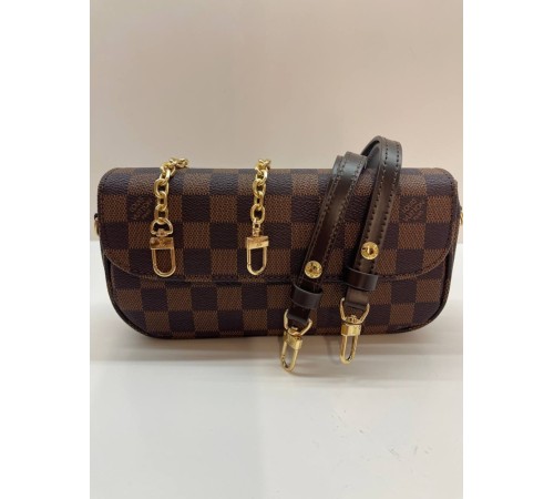 Жіноча сумка-клатч Louis Vuitton Sac Recoleta Monogram, коричнева