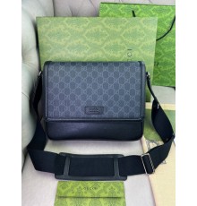 Месенджер сірий Gucci With Tag c836