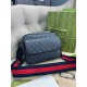 Крос-боді сірий Gucci GG Supreme Small c840