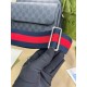 Крос-боді сірий Gucci GG Supreme Small c840