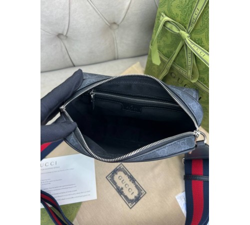 Крос-боді сірий Gucci GG Supreme Small c840