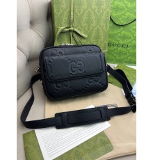 Крос-боді чорного кольору Gucci GG Supreme Small c841