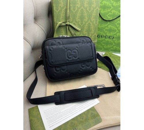 Крос-боді чорного кольору Gucci GG Supreme Small c841