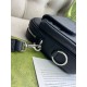 Крос-боді чорного кольору Gucci GG Supreme Small c841