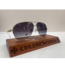 Окуляри Chrome Hearts Rehab в сріблястій оправі