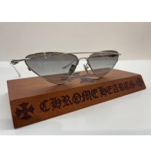 Окуляри Chrome Hearts 8255-1 в сріблястій оправі