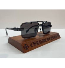 Окуляри Chrome Hearts 8277 в чорній оправі